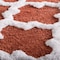 Hastings Home 100 Percent Cotton Trellis Bathroom Mat - 24x60 inches - Brick 542259LWM - alternate 2